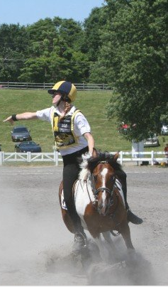 Minnow putting on the brakes during competition 2007